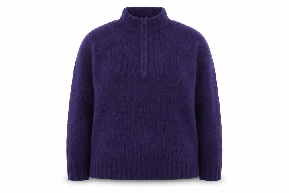 Peter Storm Women's Purple Fleece 1/4 Zip Pullover Size 16