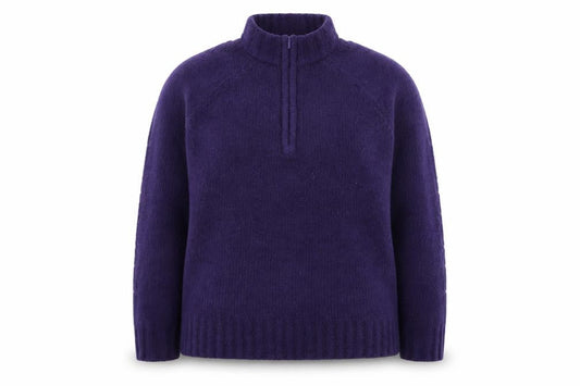 Peter Storm Women's Purple Fleece 1/4 Zip Pullover Size 16