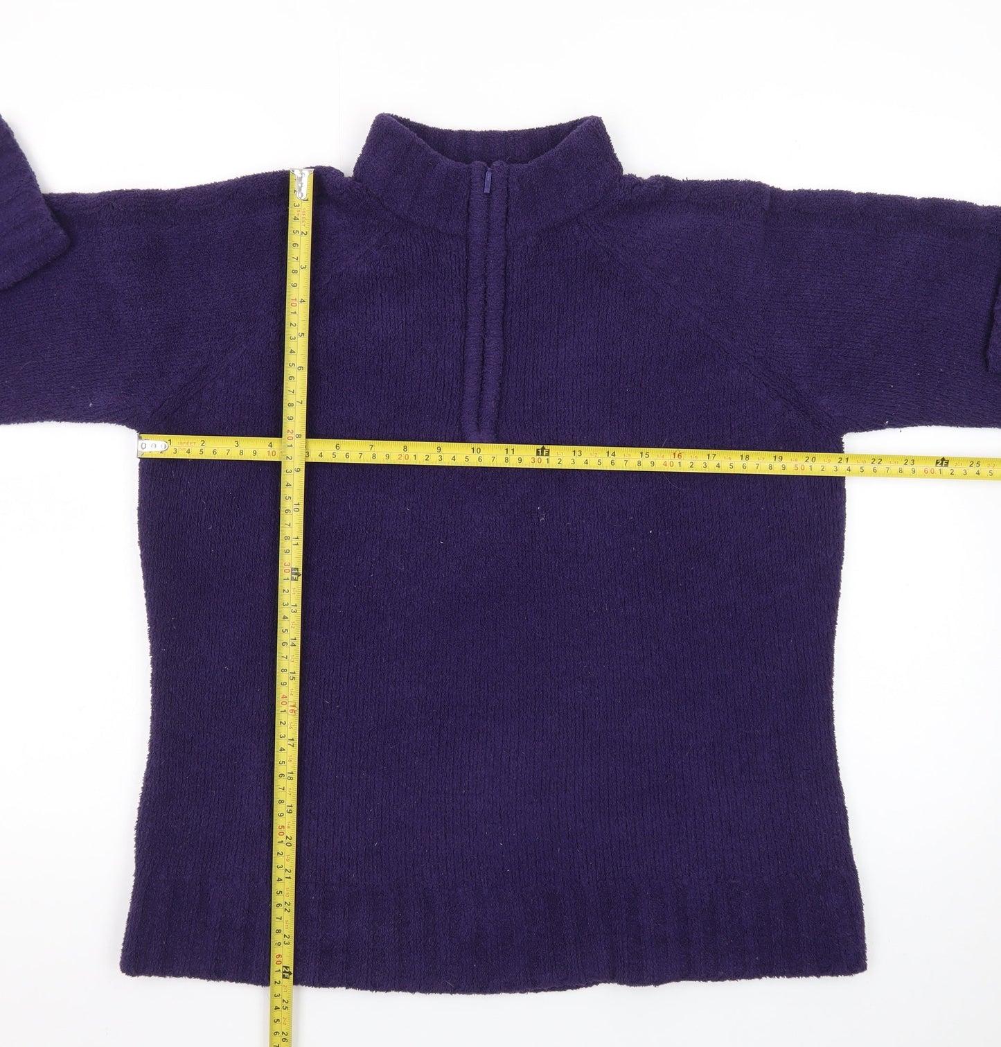 Peter Storm Women's Purple Fleece 1/4 Zip Pullover Size 16