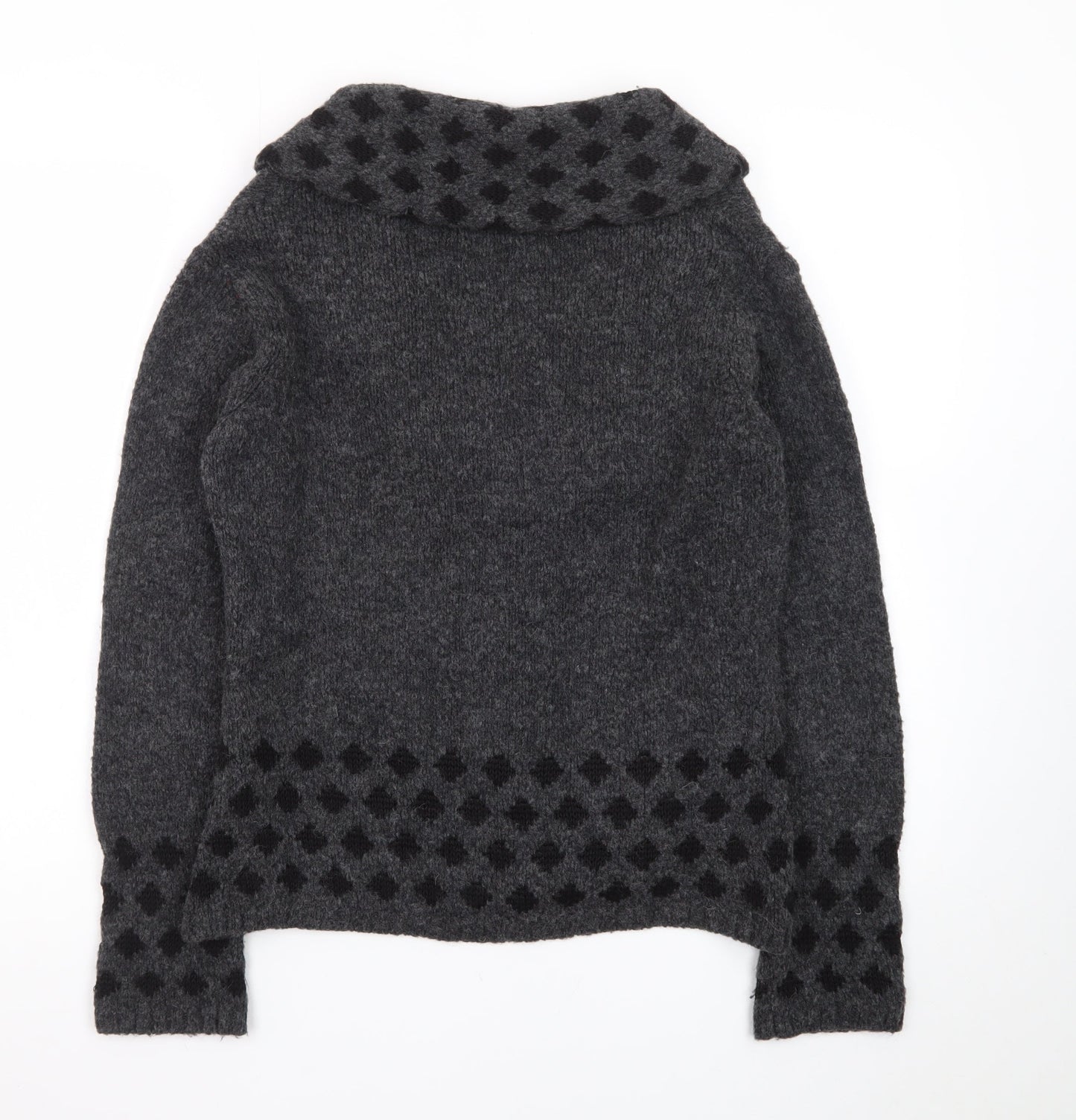 Marks and Spencer Per Una Grey Wool Blend Cardigan Women's S
