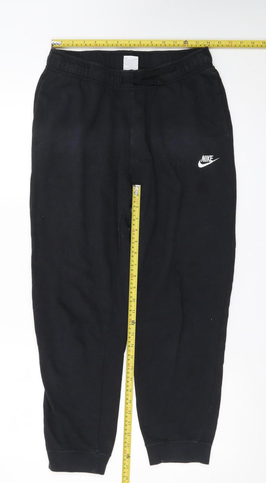 Nike Men's Black Jogger Sweatpants M Regular Fit Casual Trousers