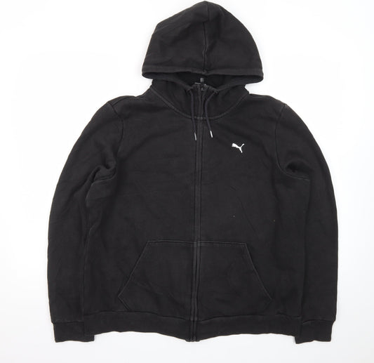 Puma Mens Black XL Full Zip Hoodie Sweatshirt