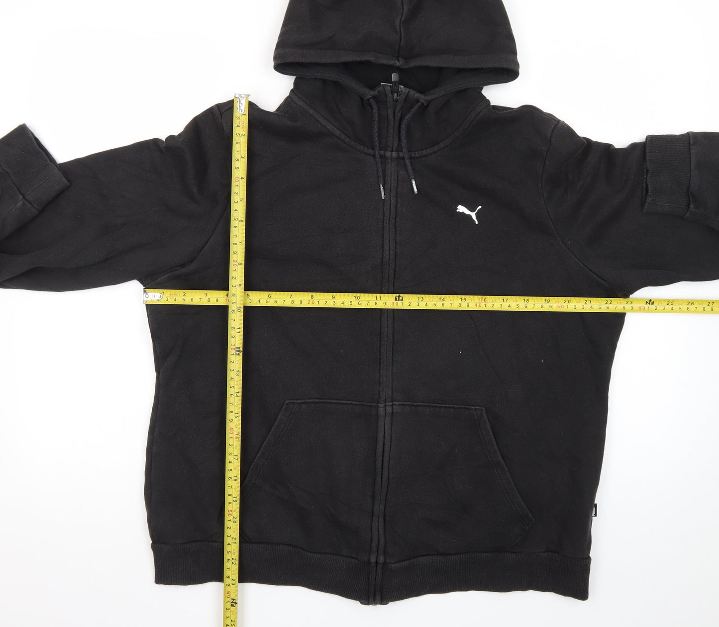 Puma Mens Black XL Full Zip Hoodie Sweatshirt