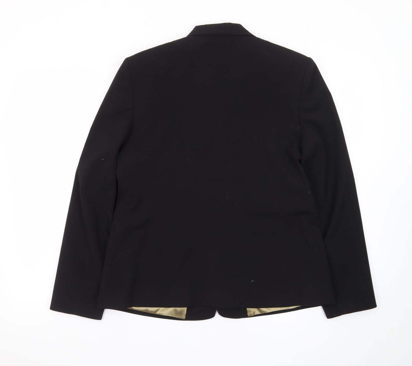 BHS Women Black Size 14 Classic Single-Breasted Blazer Jacket