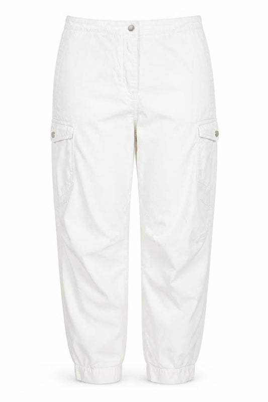 Topshop Women White Cargo Jeans Size 14 Cotton Regular Fit