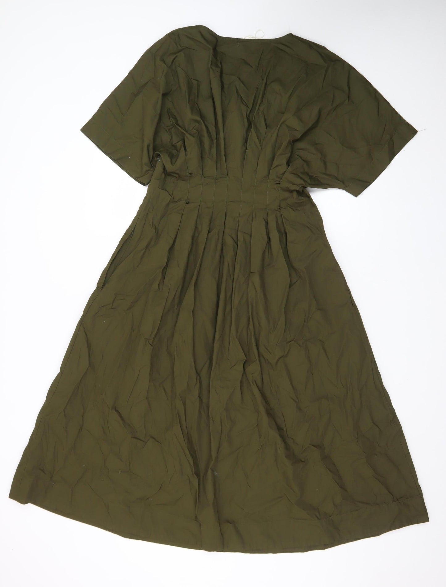 Marks and Spencer Women’s Green A-Line Midi Dress Size 10