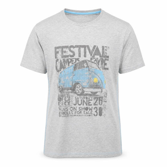 Peter Storm Men’s Grey Camper Van Festival Graphic T-Shirt L