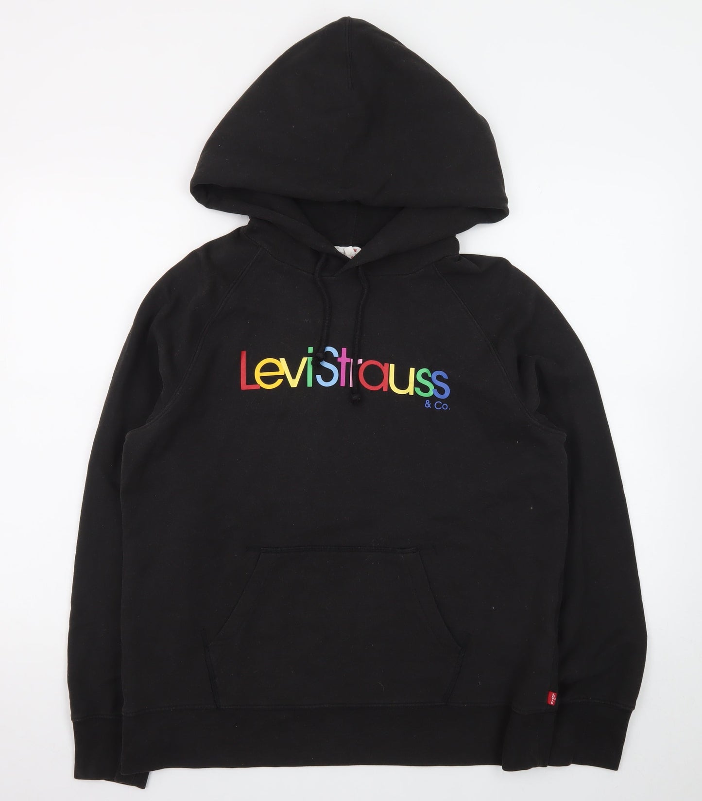 Levi's Men's Black Rainbow Logo Pullover Hoodie Size M