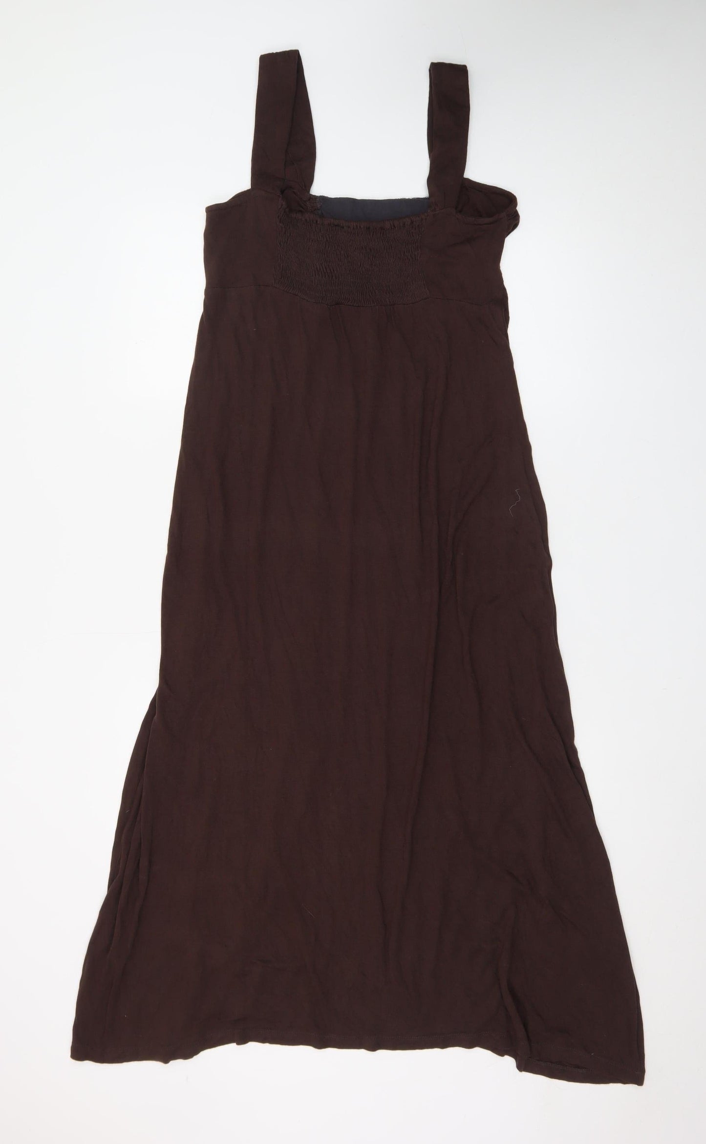 BHS Women’s Petite Brown Sequin A-Line Sleeveless Dress Size 10