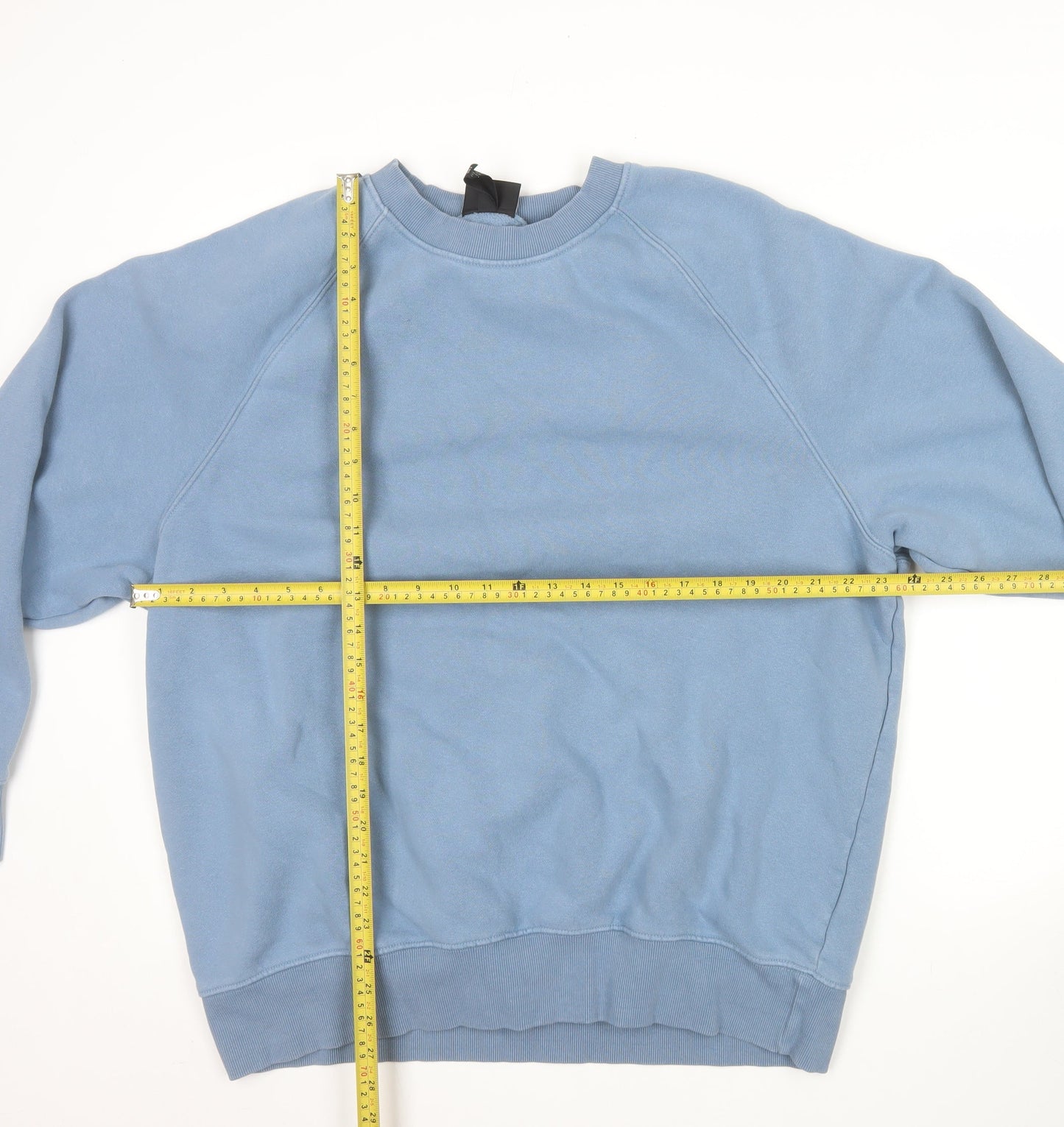 H&M Mens Blue XL Oversized Fit Crew Neck Sweatshirt
