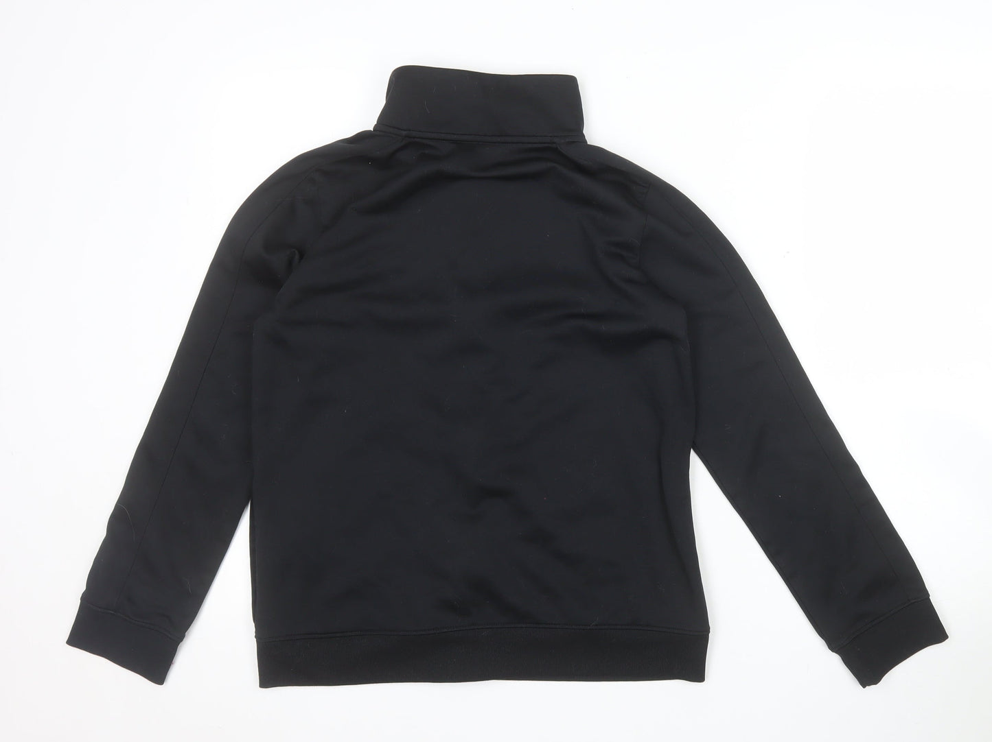 Under Armour Boys Black YLG Track Jacket Full Zip Polyester Activewear