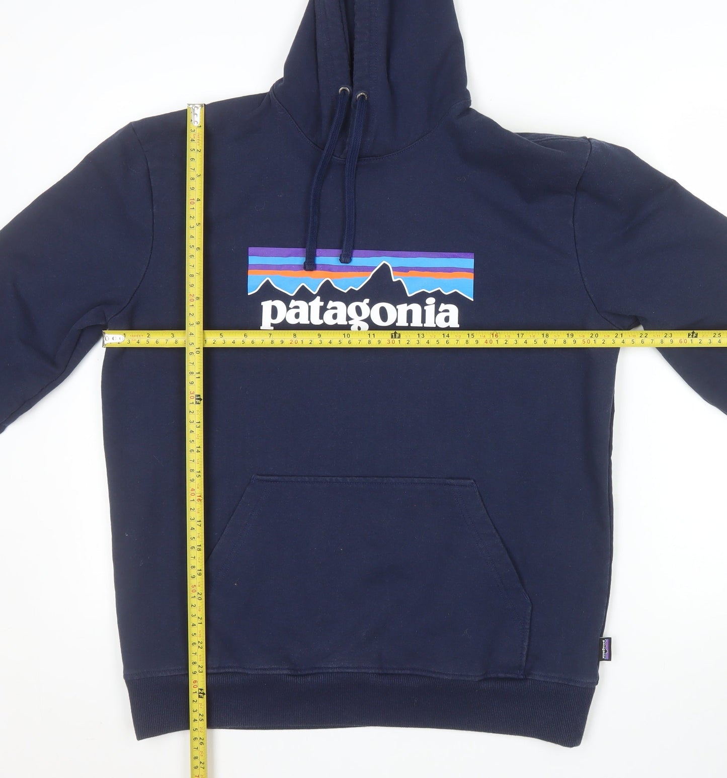 Patagonia Men’s Blue Pullover Hoodie M Regular Fit Graphic Outdoor