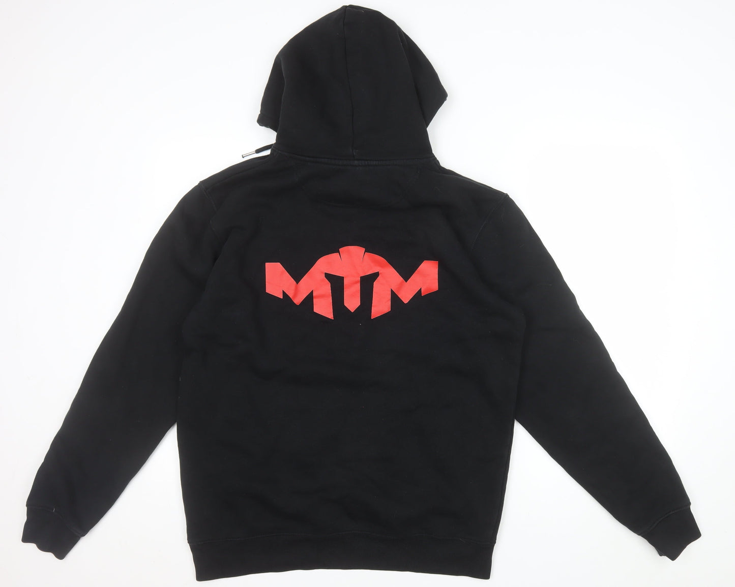 Make Thread Mens Black L Pullover Hoodie More Than Muscle