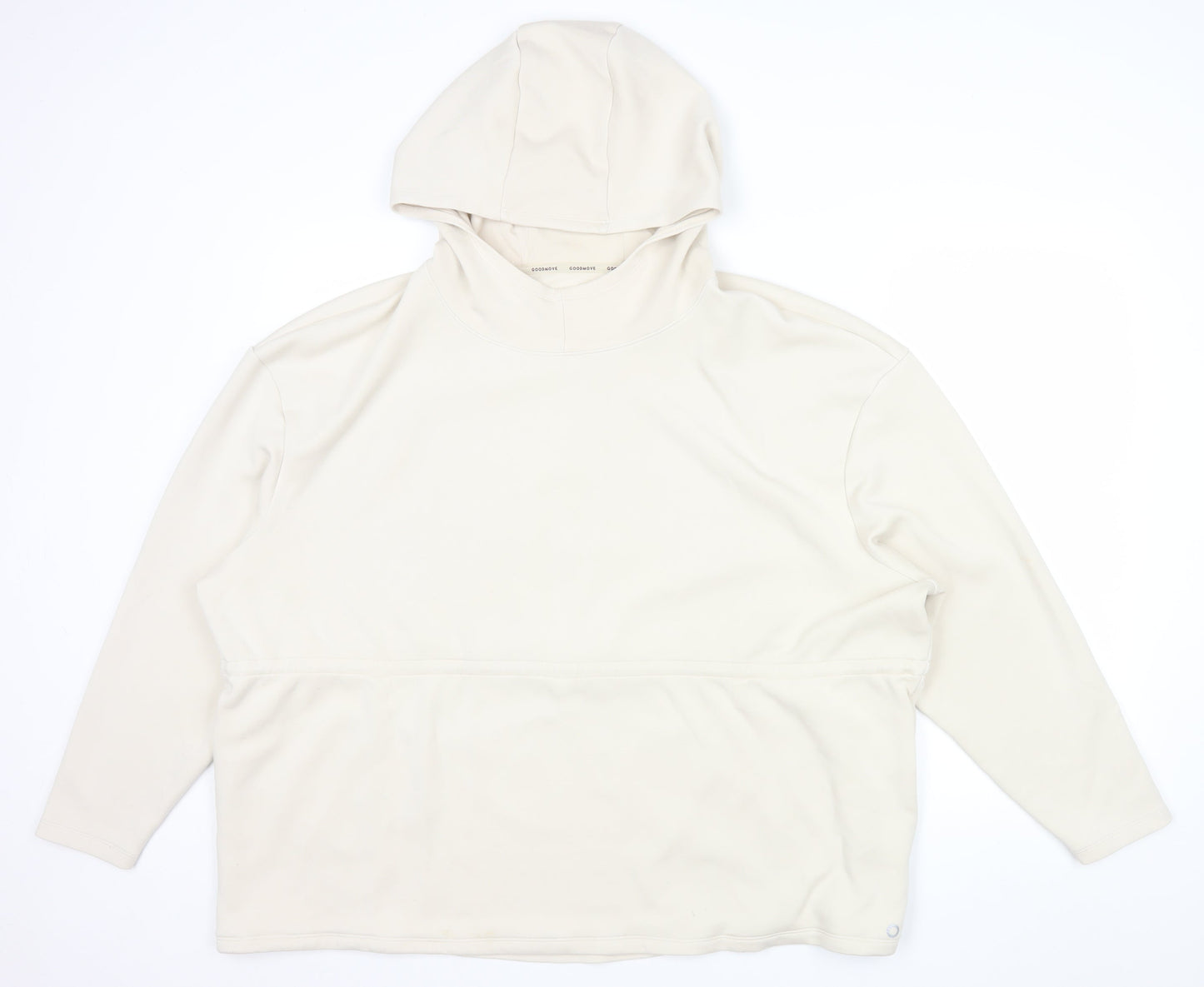 Marks and Spencer Women Beige Size 22 Pullover Hoodie Fleece