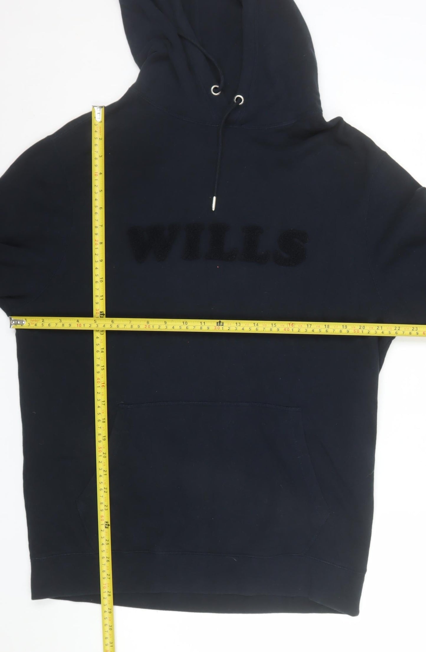 Jack Wills Men's Blue Pullover Hoodie M Logo Fleece Sweatshirt