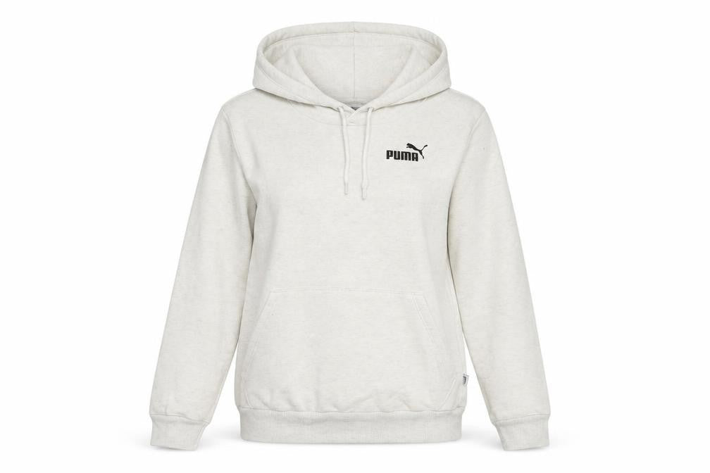 Puma Womens Beige Pullover Hoodie XXS Cotton Blend