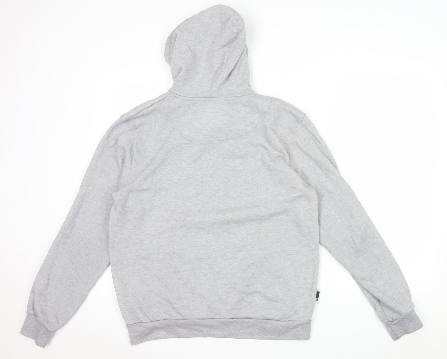 11 Degrees Mens Grey Pullover Hoodie Small Regular Fit