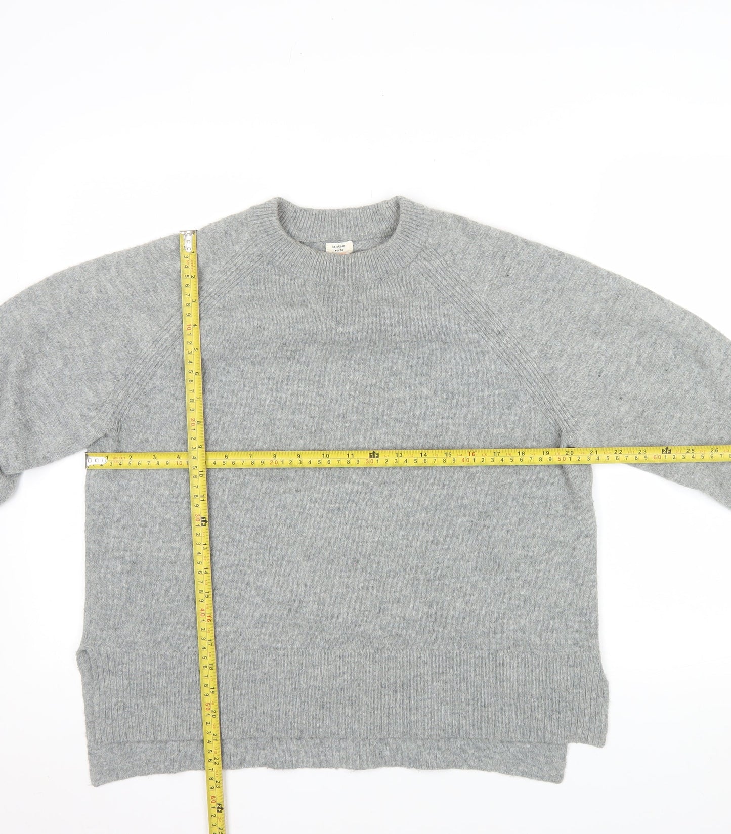 River Island In Other Words Women Grey Small Crew Neck Pullover Jumper