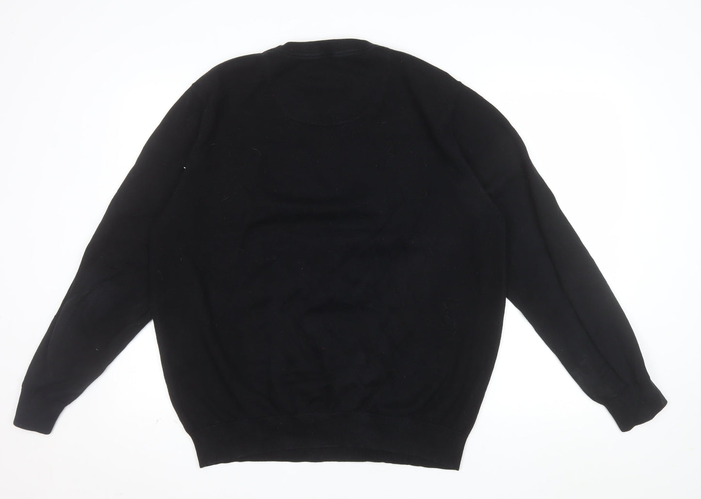 Raging Bull Men's Black Cotton Crew Neck Jumper XL