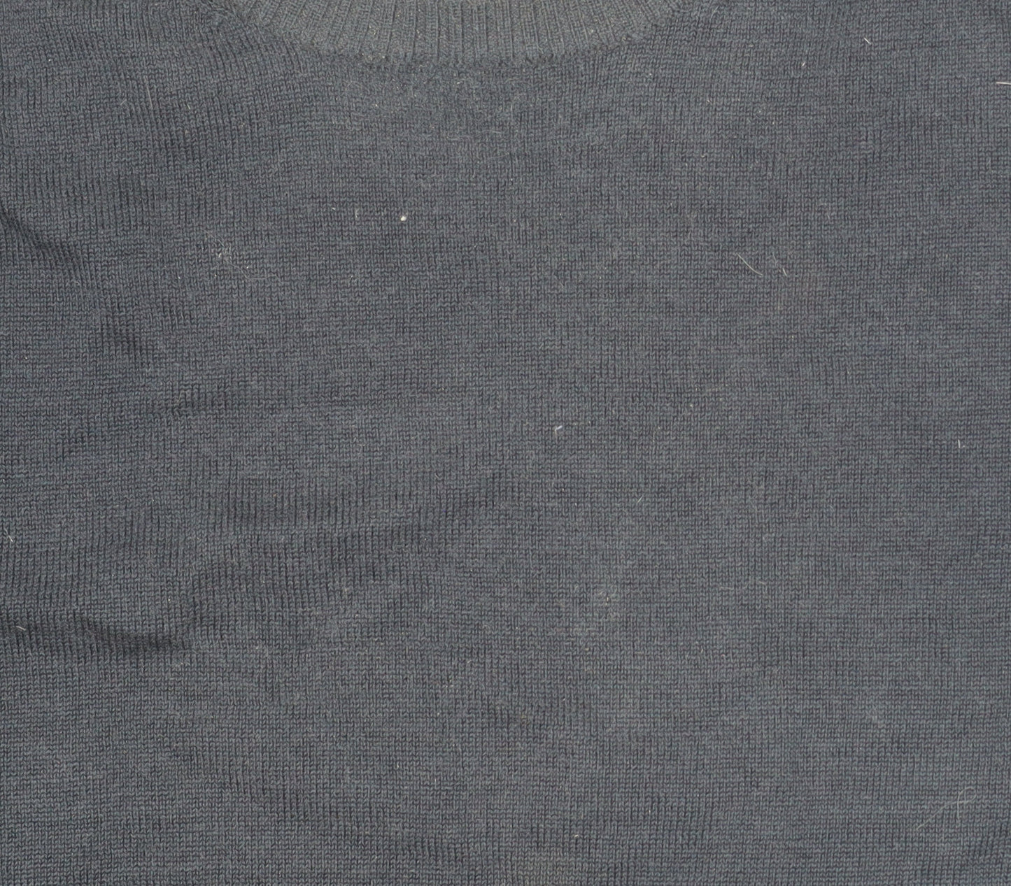 Jaeger Men Blue XL Merino Silk Crew Neck Jumper