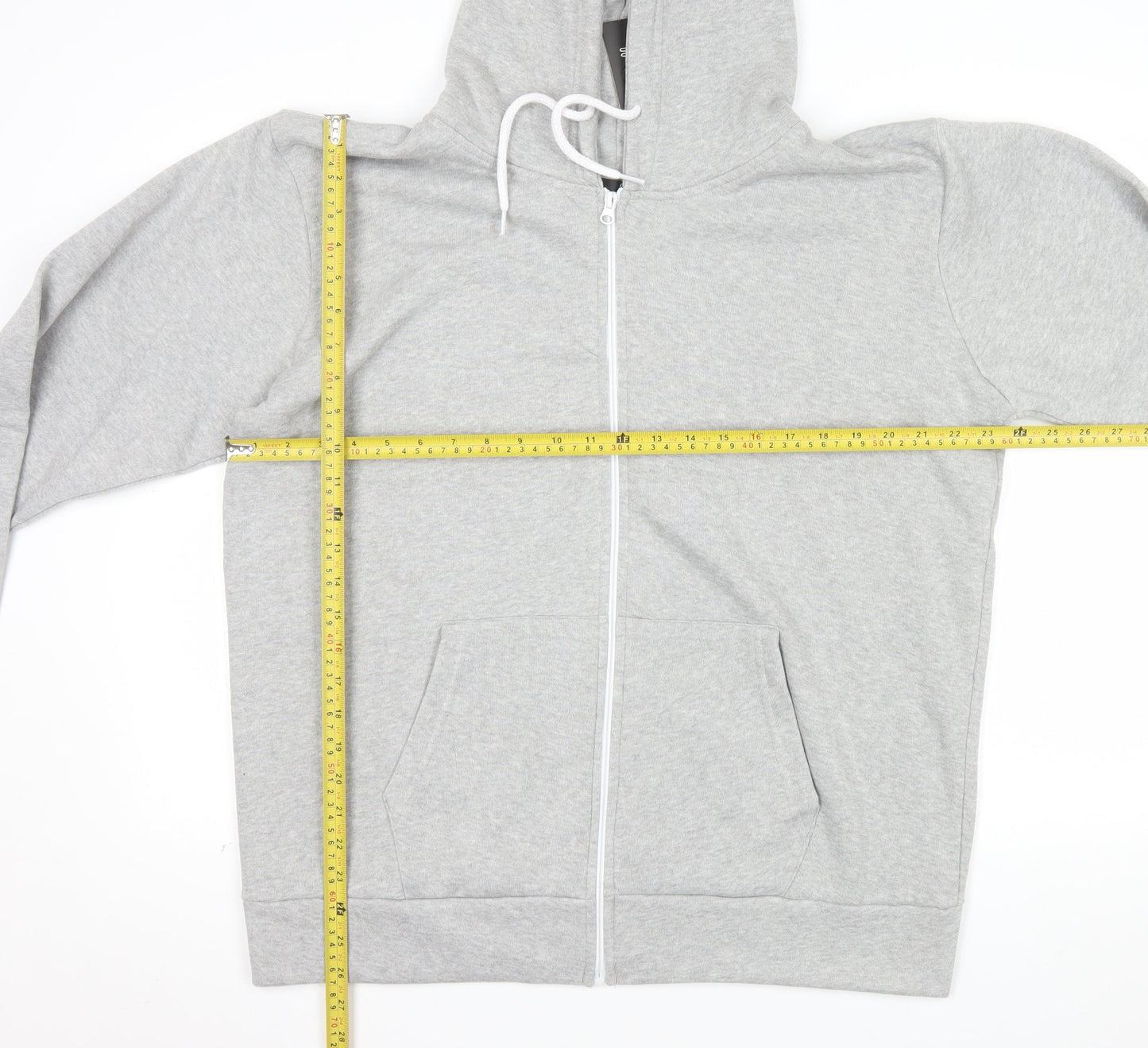 Nouvelle Collection Women Grey Full Zip Hoodie Size 22-24 Plus Polyester