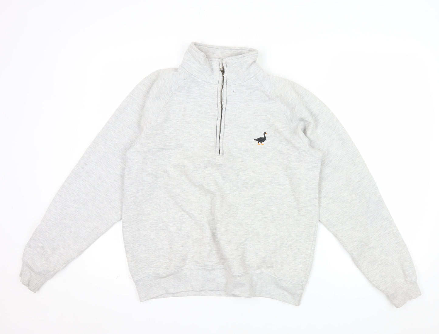 Goose & Gander Men's Grey 1/4 Zip Fleece Sweatshirt Size S