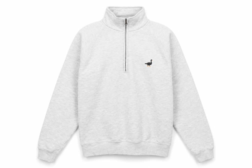 Goose & Gander Men's Grey 1/4 Zip Fleece Sweatshirt Size S