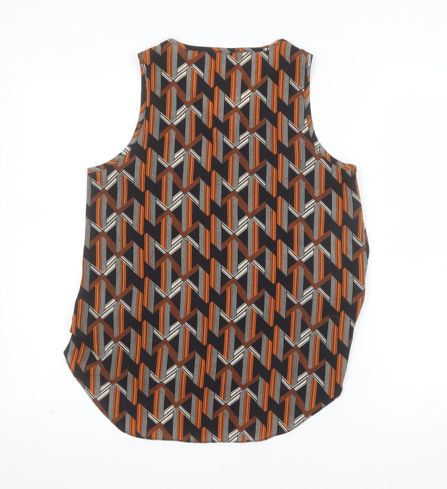Apricot Women’s Multicoloured Geometric Sleeveless Zip Blouse UK10