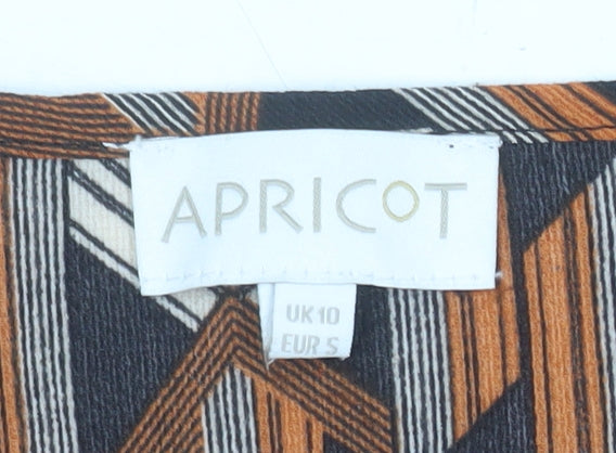 Apricot Women’s Multicoloured Geometric Sleeveless Zip Blouse UK10