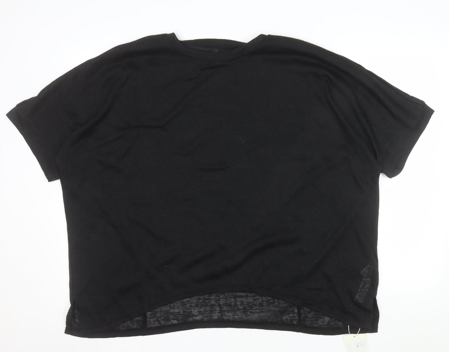 Halara Women's Black L Basic Relaxed Fit Short Sleeve T-Shirt