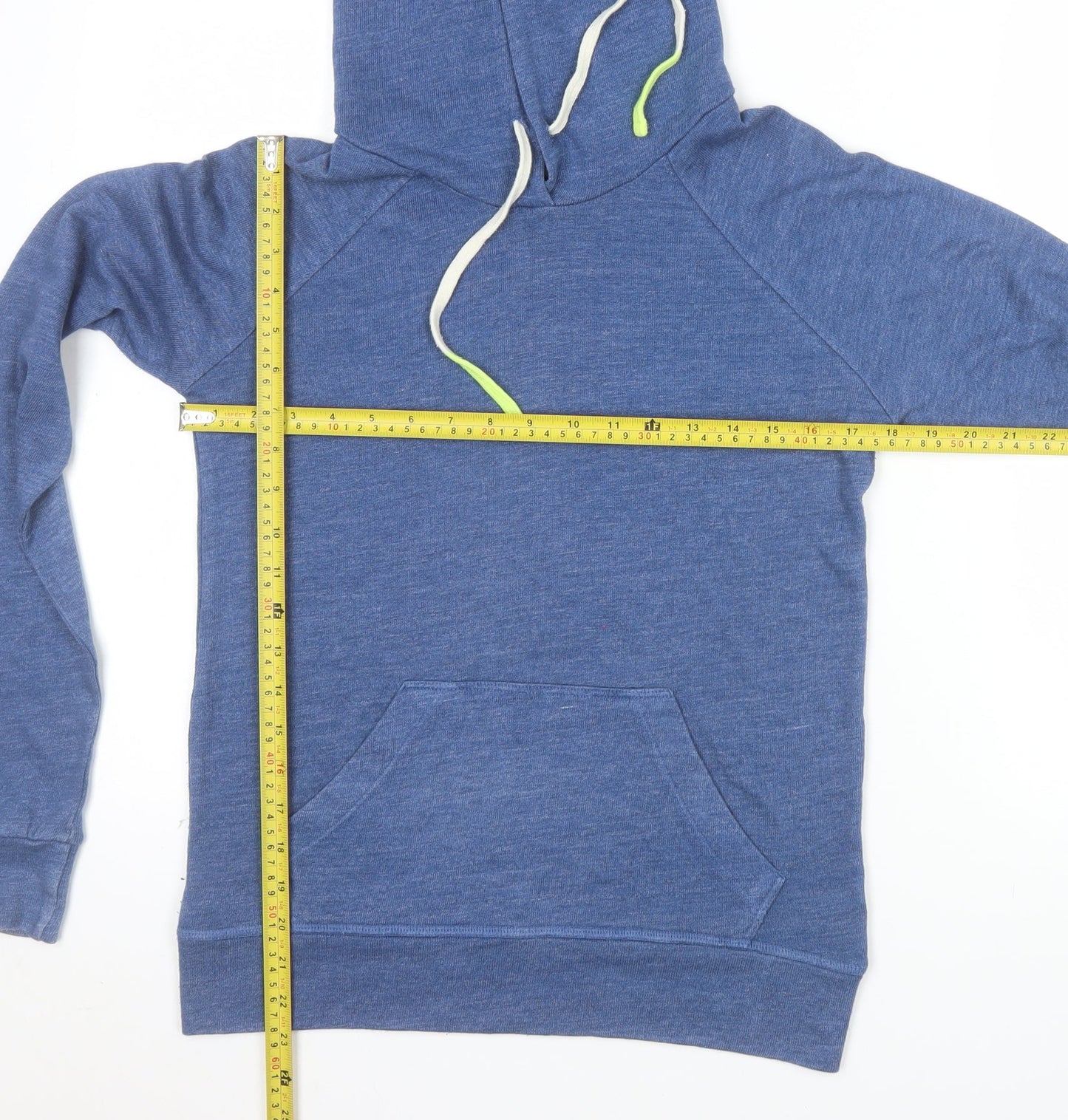 Sundry Womens Blue Pullover Hoodie Cotton Blend Size M