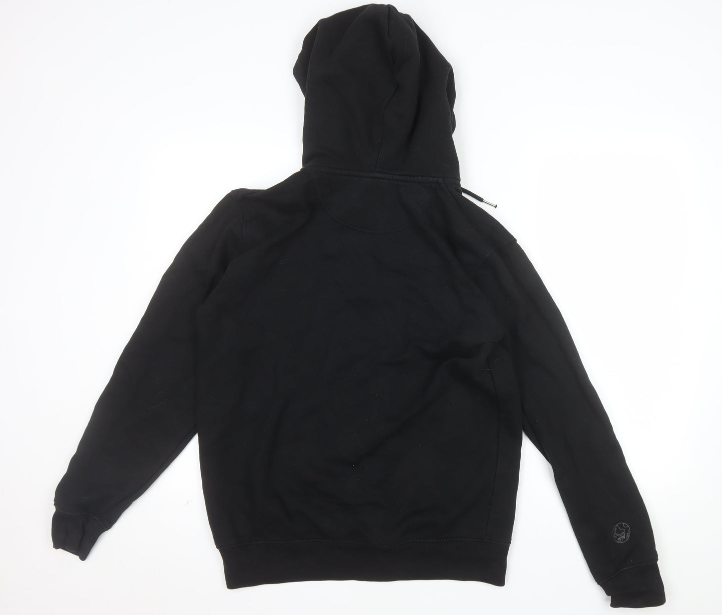 Make Thread Men's Black Full Zip Hoodie S Essentials Club