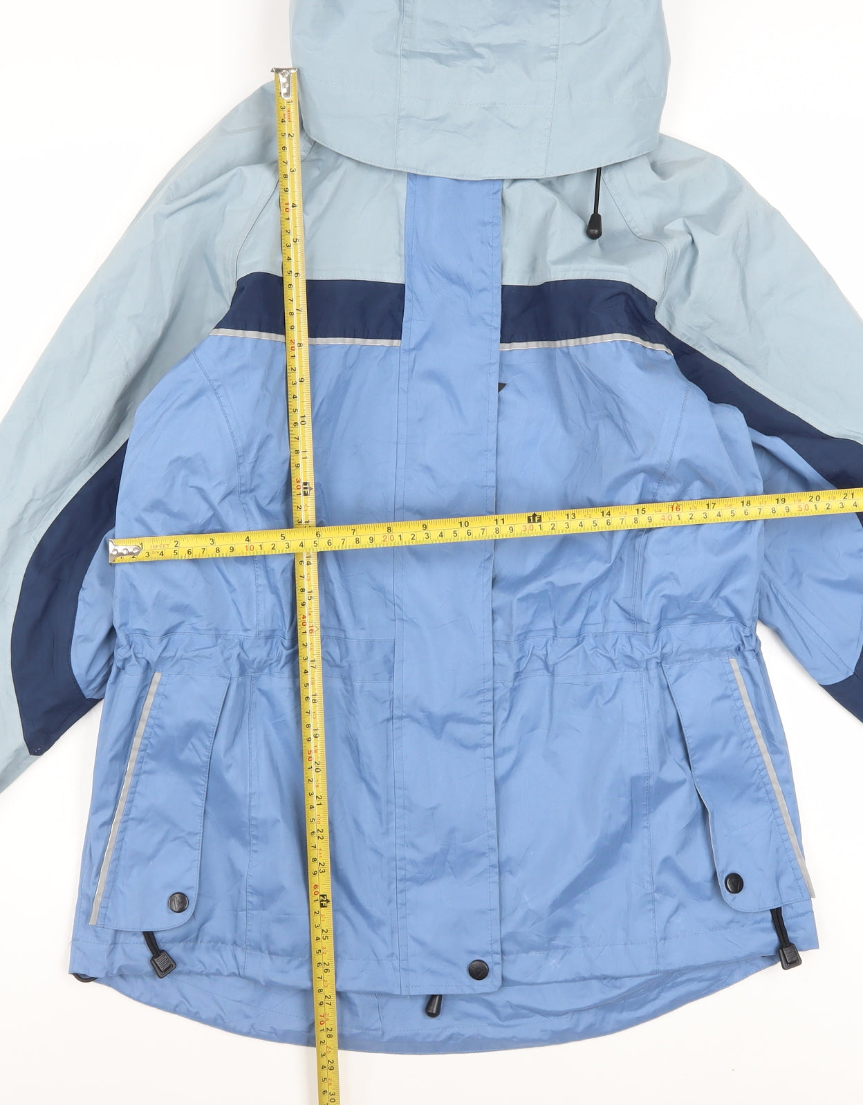 Viking Mens Blue Waterproof Hooded Rain Jacket S Outdoor Coat