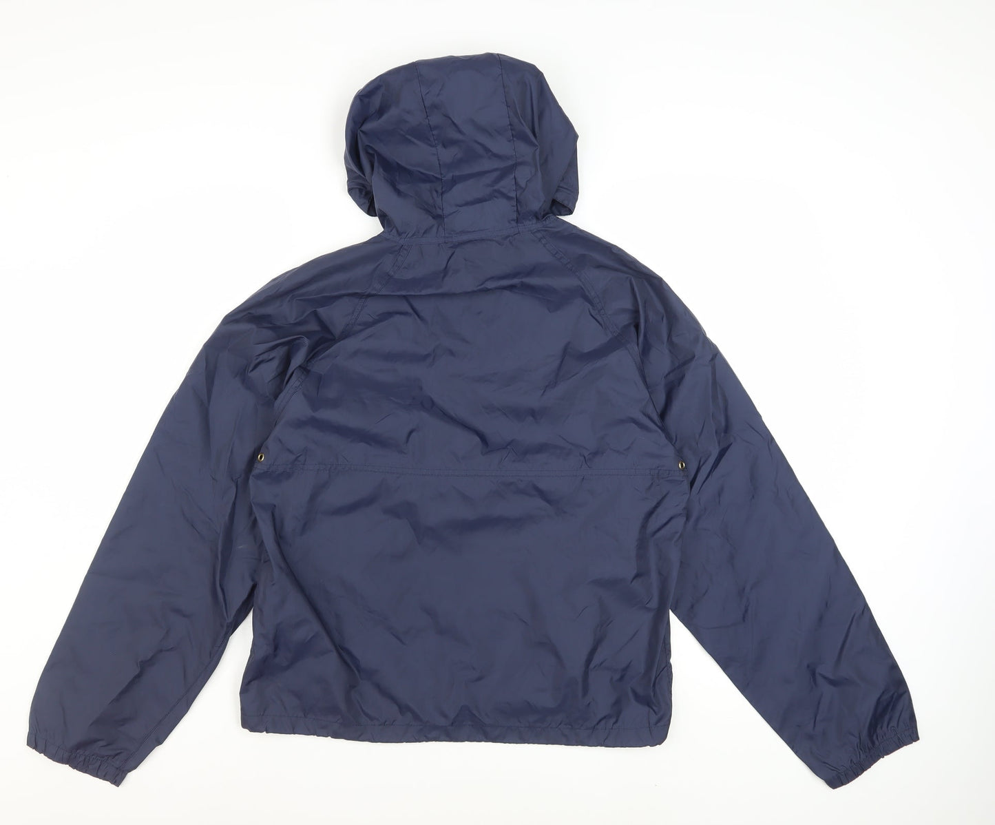 REI Men's Blue Nylon Hooded Anorak Jacket Size S Lightweight Outdoor