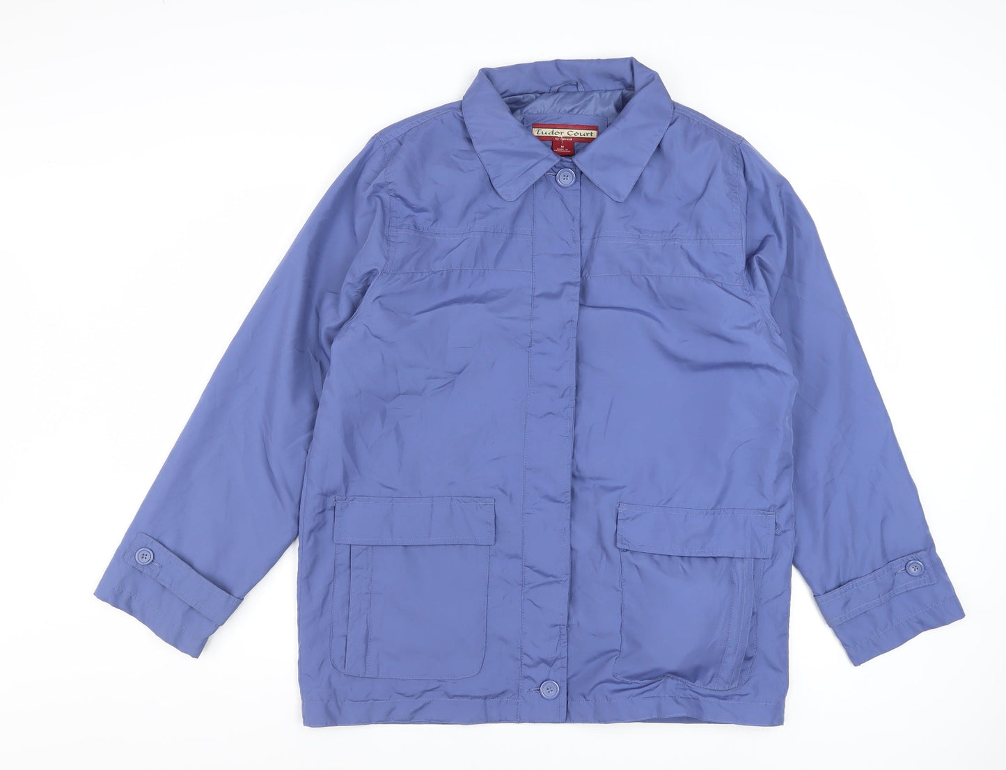 Tudor Court Women's Blue Polyester Mid-Length Basic Jacket Size M