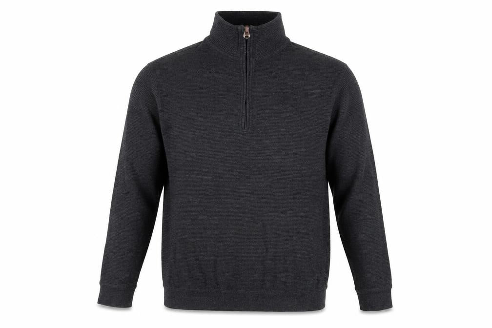 Hudson River Men's Grey 1/2 Zip Knit Jumper Size S