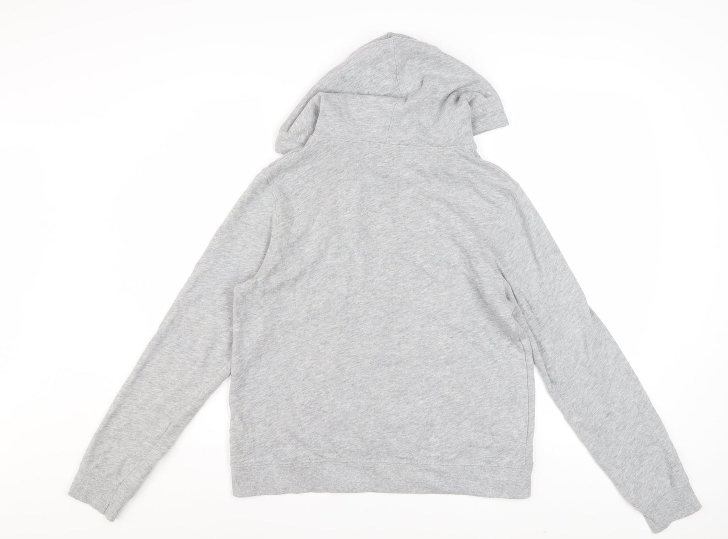 Calvin Klein Women Grey Hoodie Medium Cotton Blend CK Logo