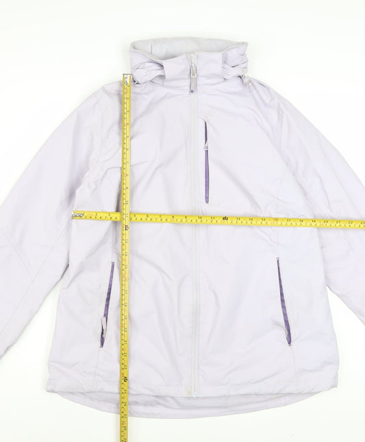 Mountain Warehouse Women’s Lilac Waterproof Hooded Jacket Size 16