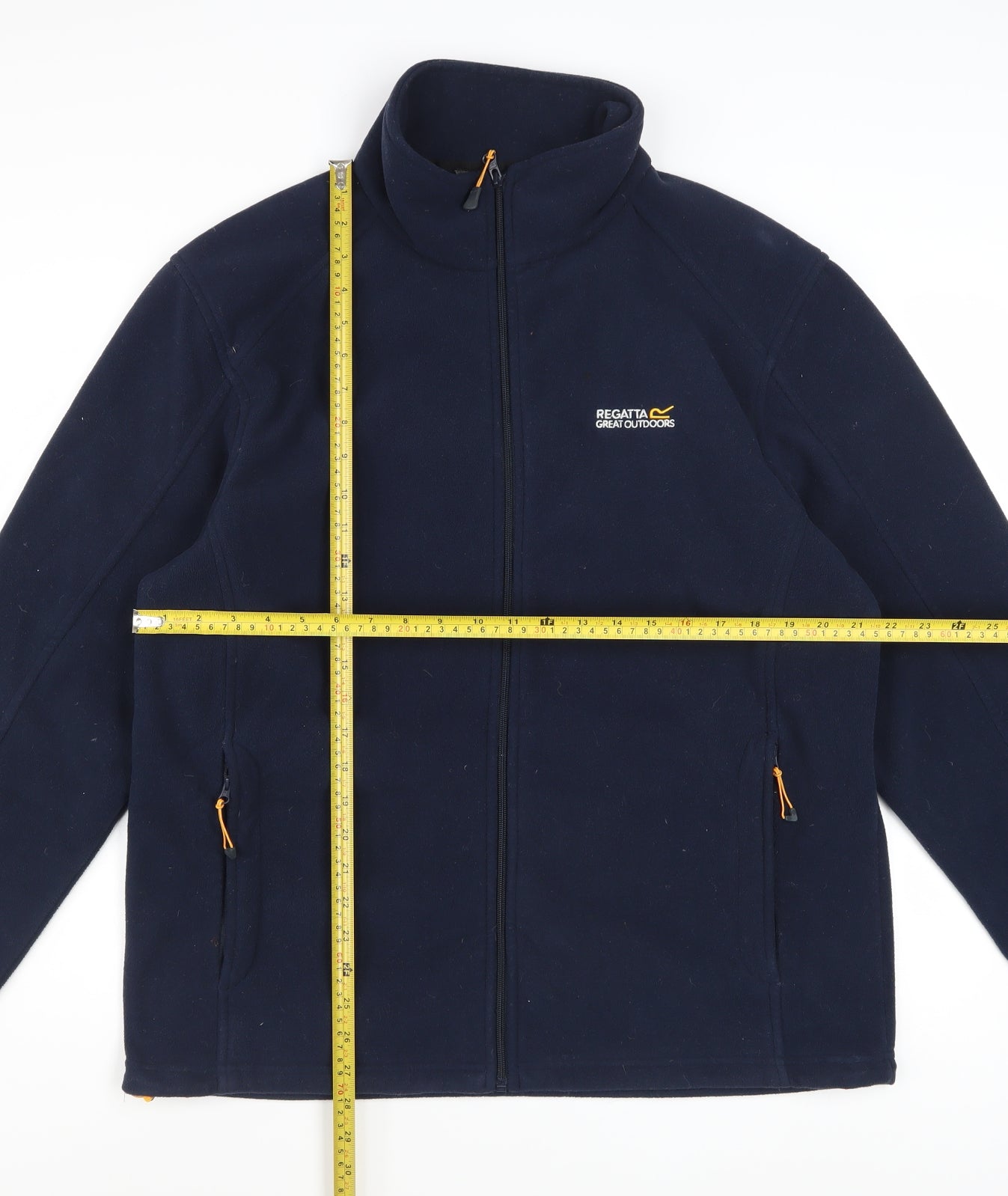 Regatta Mens Blue Fleece Full Zip Jacket Size L Outdoor Casual