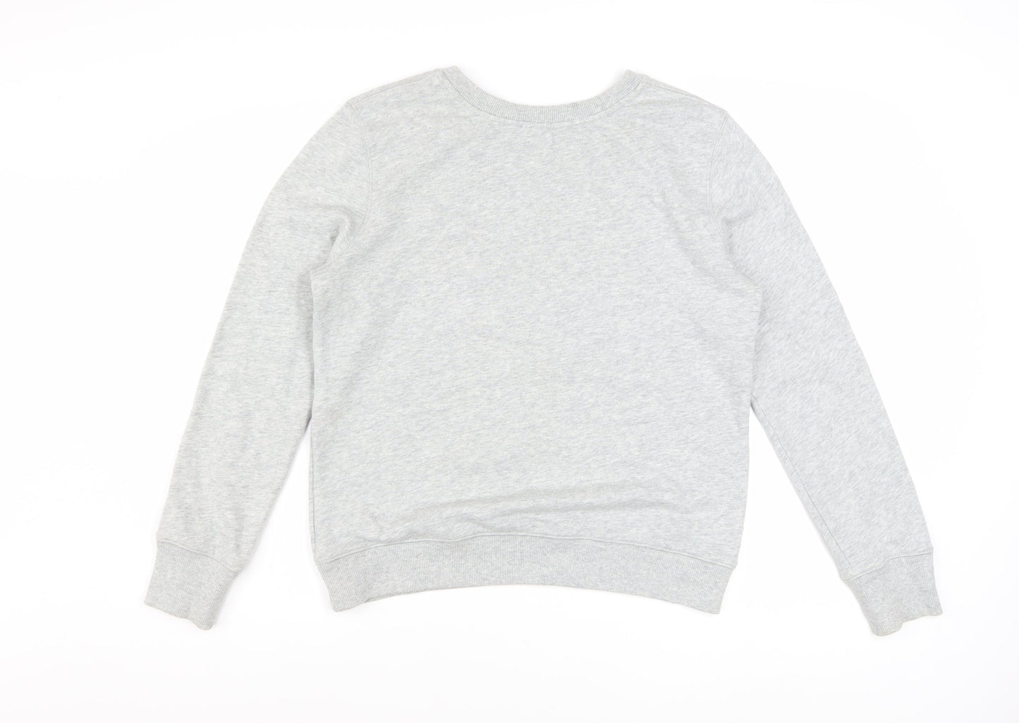Calvin Klein Jeans Womens Grey Logo Pullover Sweatshirt Size L