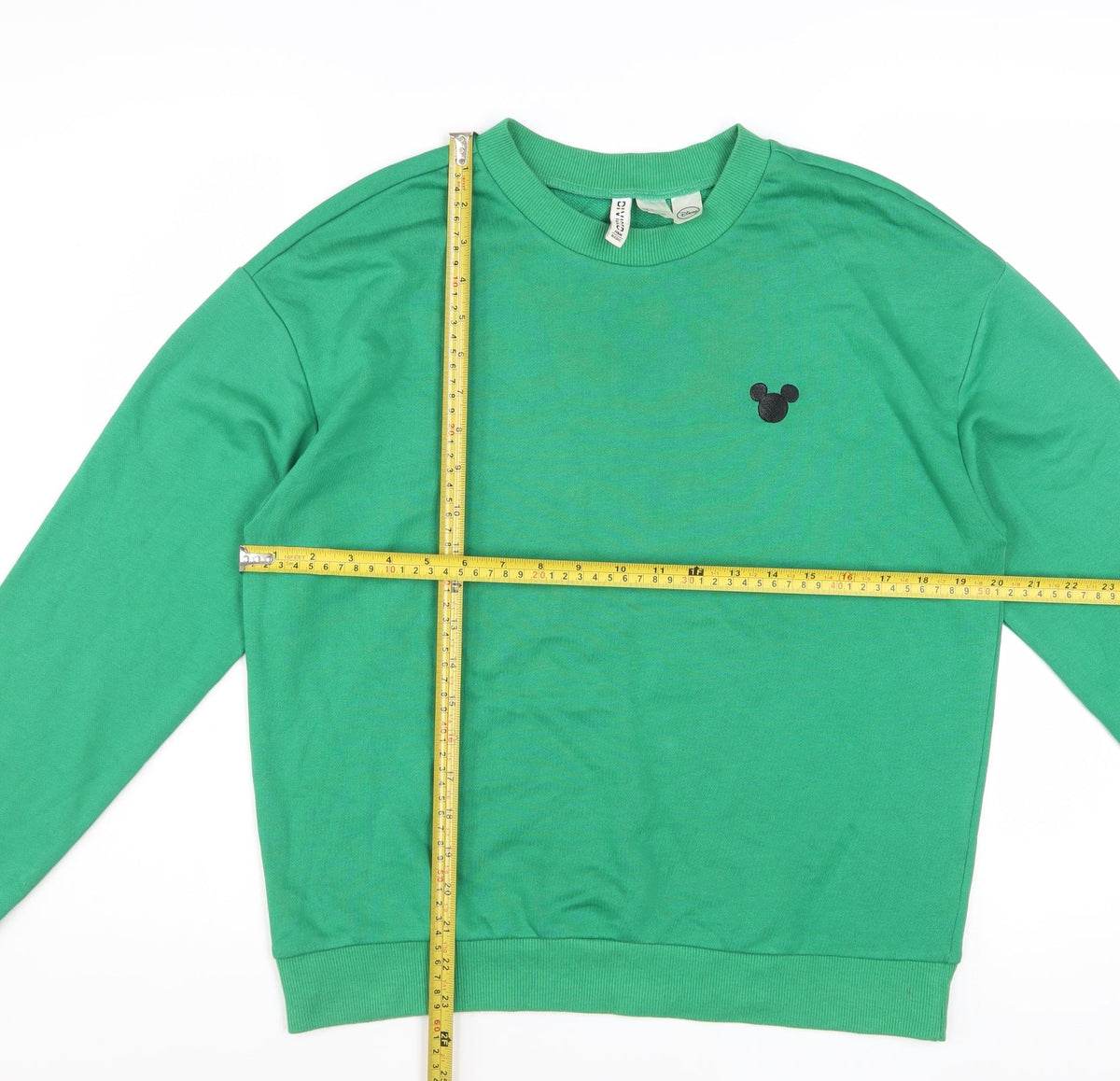 Disney Women’s Green Crew Neck Pullover Sweatshirt Size 12