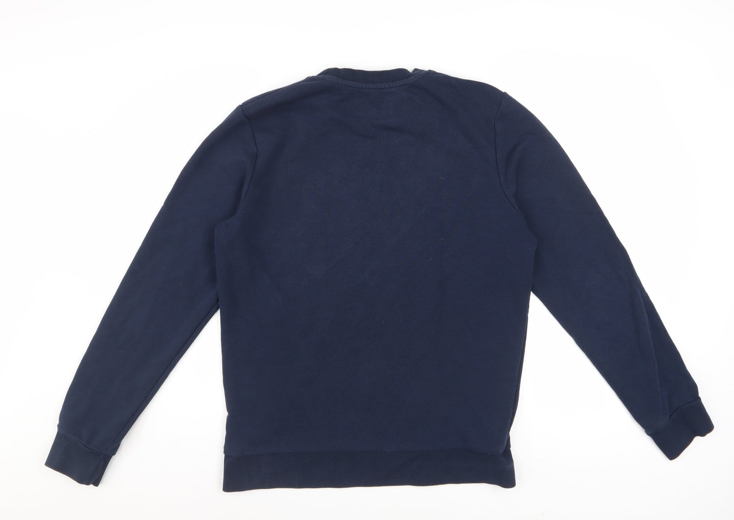 Jack & Jones Mens Blue Pullover Sweatshirt Size S Crew Neck Logo