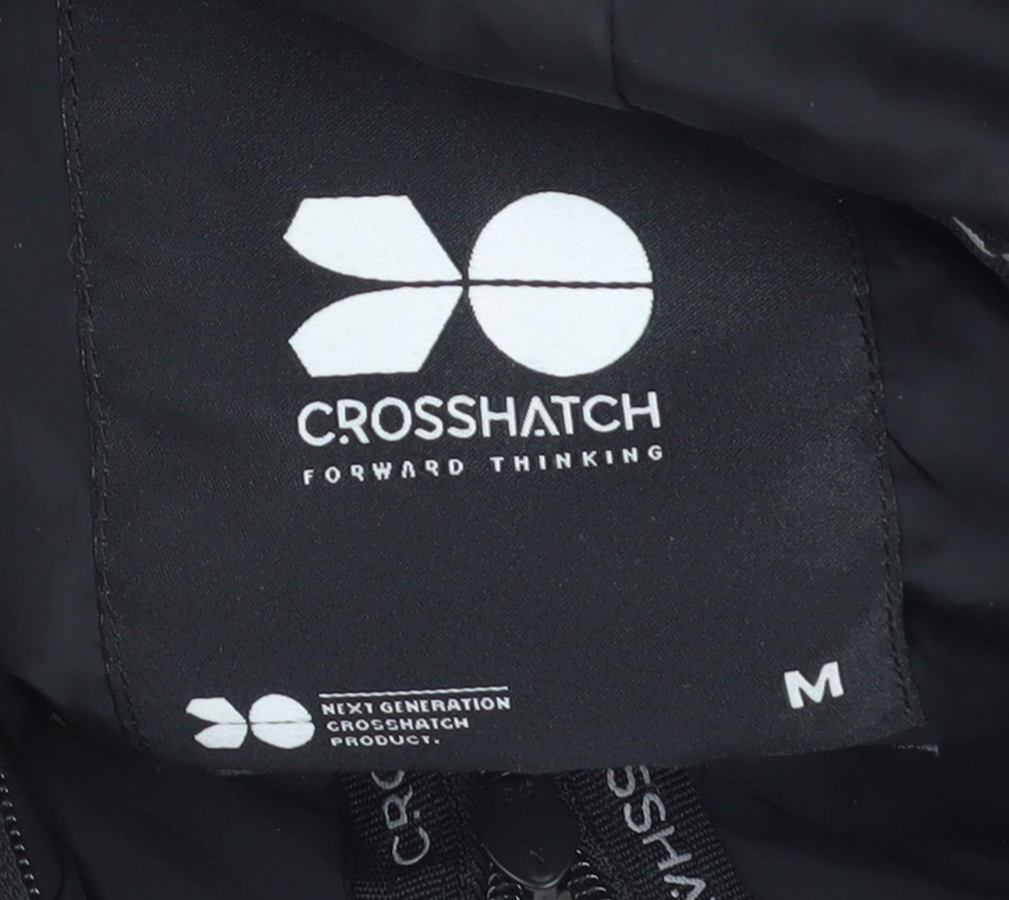 Crosshatch Men's Grey Hooded Full Zip Jacket Size M