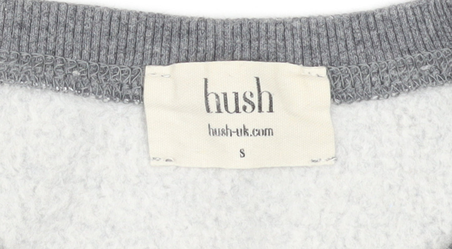 Hush Womens Grey Lightning Bolt Pullover Sweatshirt Size S
