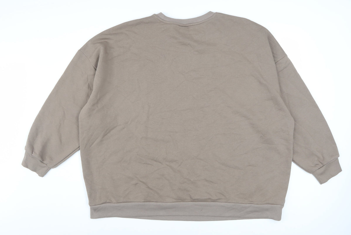 Disney Winnie the Pooh Women's Brown XL Pullover Sweatshirt