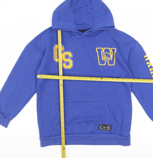 NBA Boys Blue Golden State Warriors Pullover Hoodie 10-11 Years