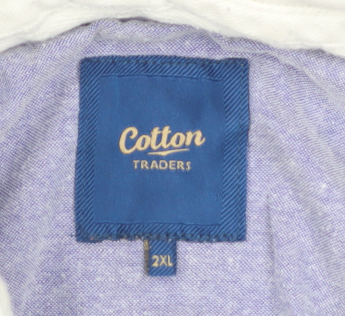Cotton Traders Men's Navy Long Sleeve Rugby Polo 2XL