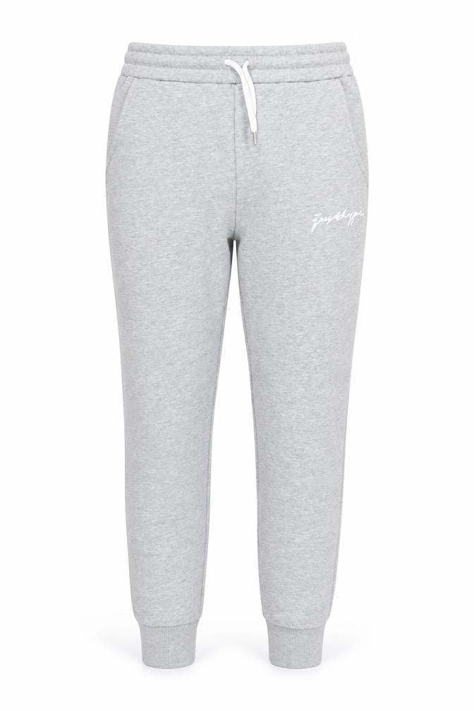 Hype Womens Grey Jogger Trousers Size 12 Regular Fit Logo Drawstring