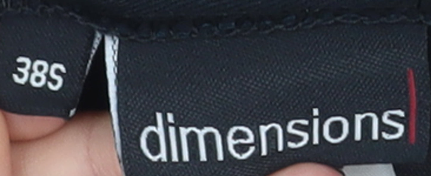 Dimensions Men Black Cargo Trousers 38 Short Polyester Cotton Workwear