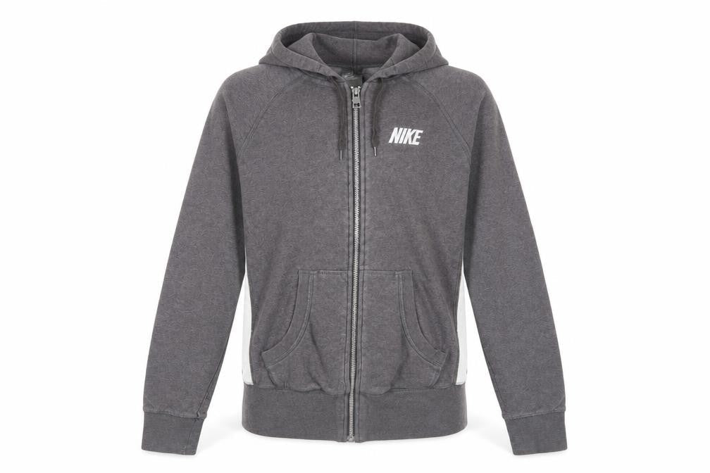Nike Womens Grey Full Zip Hoodie Small Classic Fit